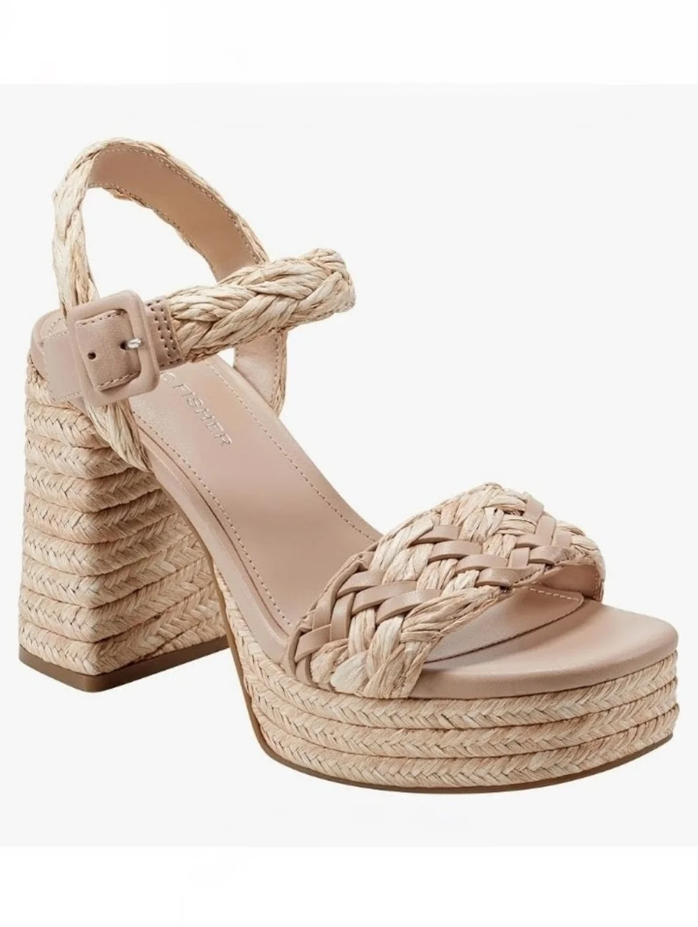 Marc Fisher Seclude Woven Platform Block Heel Sandals